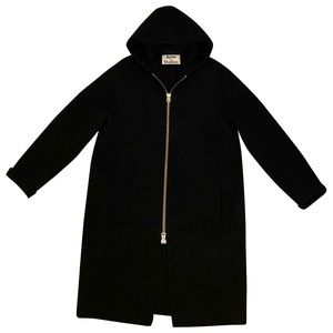 Acne Studios Black Emile Double Wool Coat